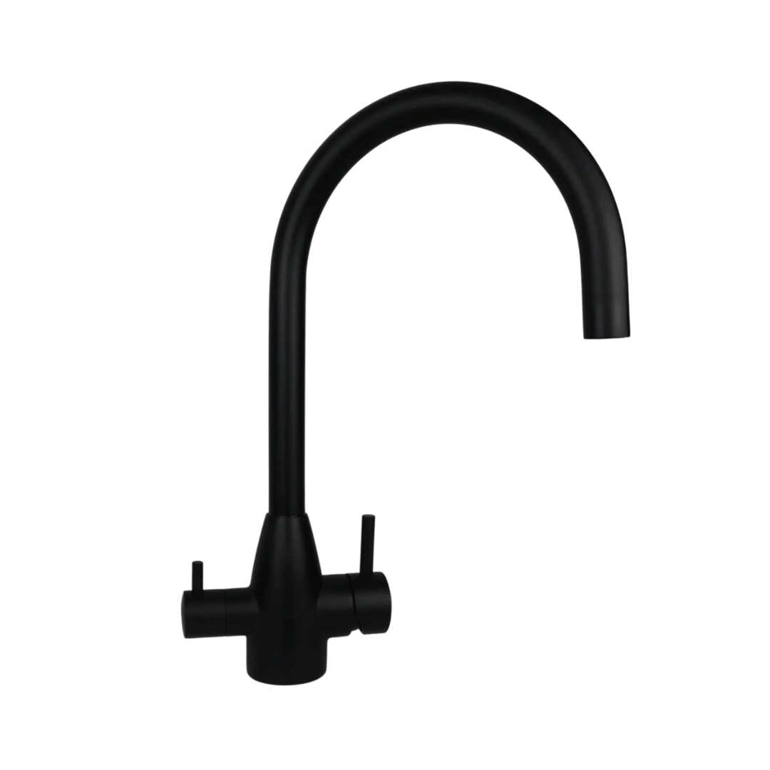 Stainless Steel Gooseneck 3 Way Mixer Tap