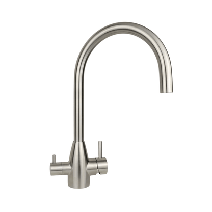 Stainless Steel Gooseneck 3 Way Mixer Tap