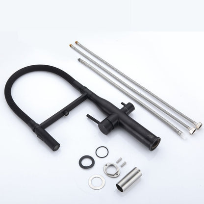 Black Pull Out 3 Way Mixer Tap
